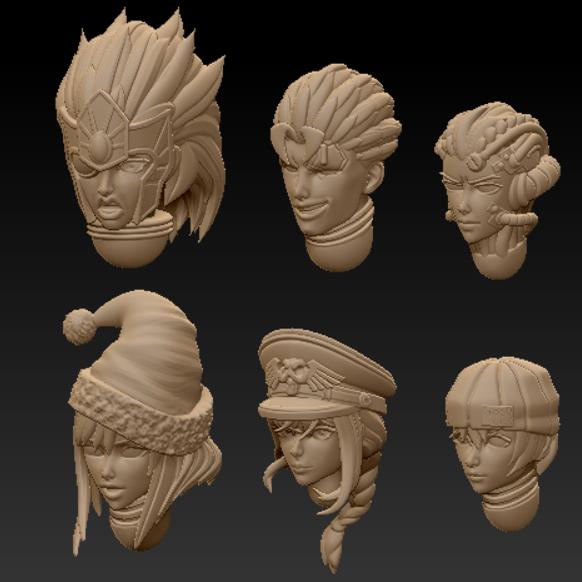 3D Printing And Additive Manufacturing - Head Sculpt Upgrade Parts 3D Printed