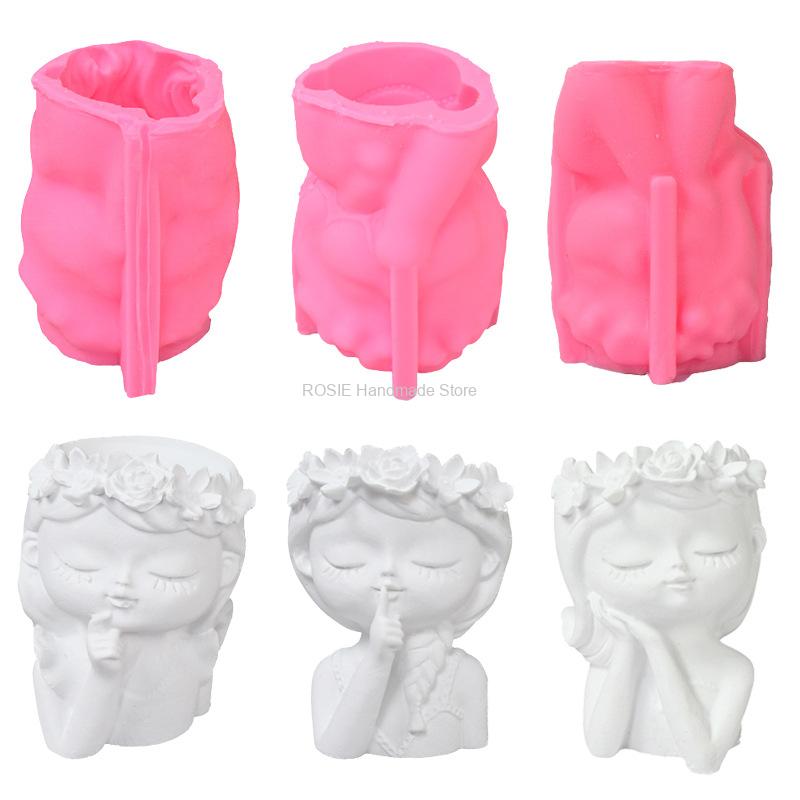 3D Printing Vase - 3D Portrait Vase Silicone Mold DIY