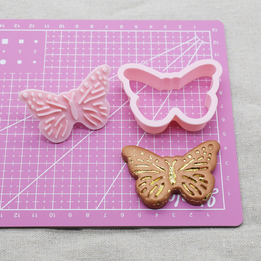3D Printing Earrings - Butterfly Polymer Clay Cutter 3D Printed