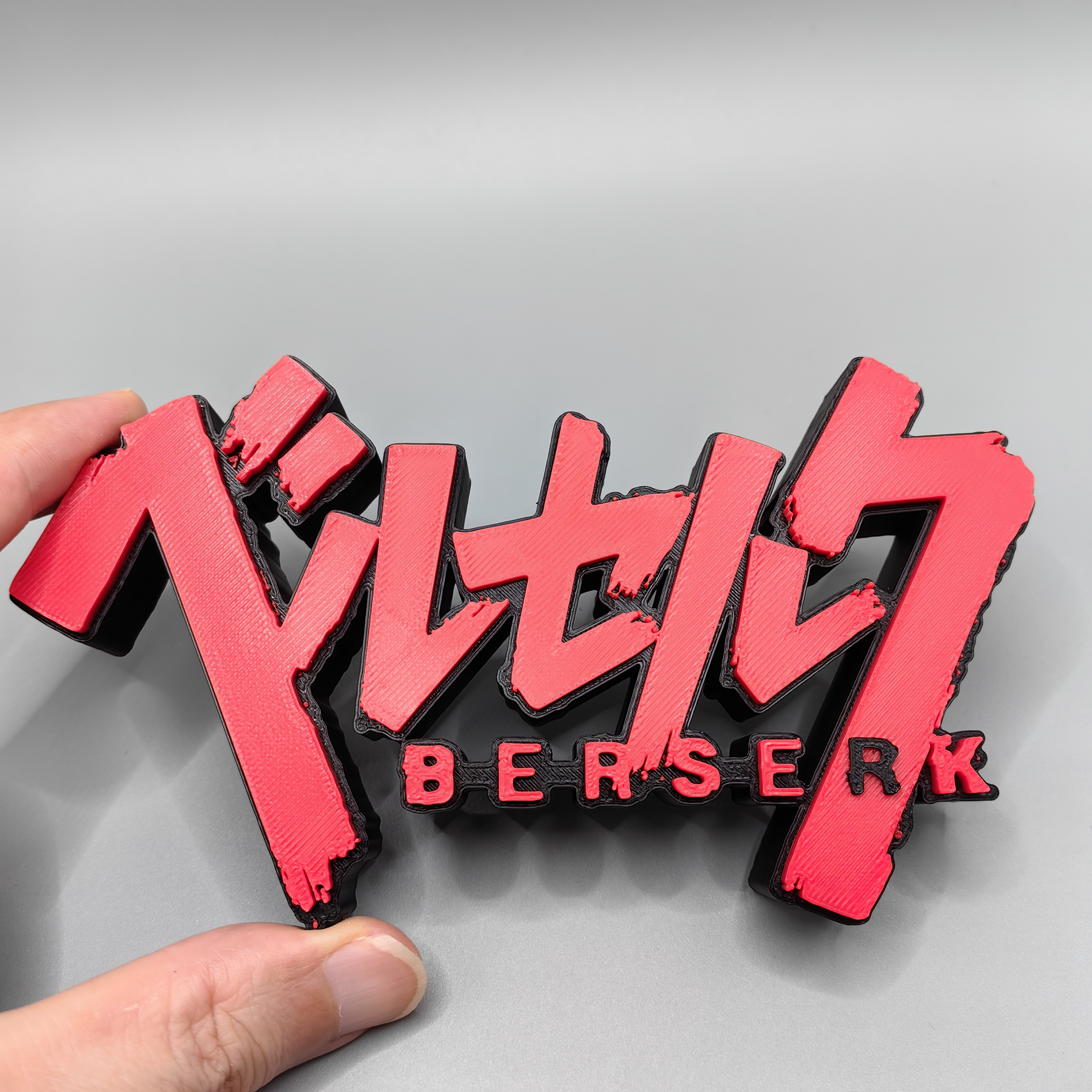 3D Printing Yourself - Anime Berserk 3d Printing Three-Dimensional Font