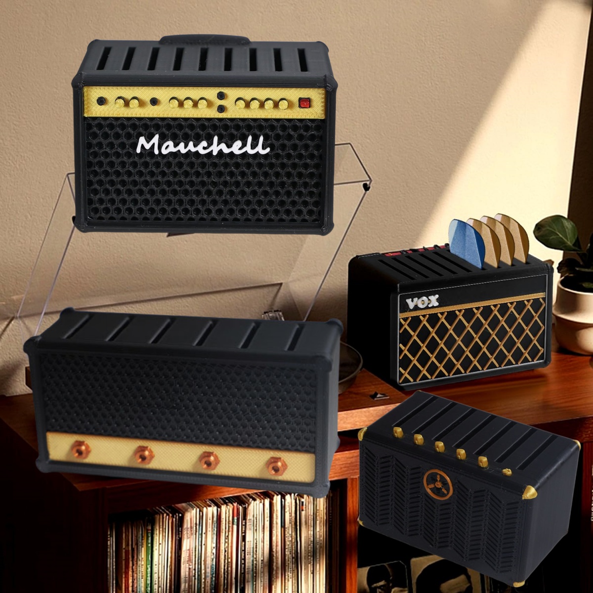 Enclosure 3D Printing - Guitar Pick Holder, 3D Printed Amp