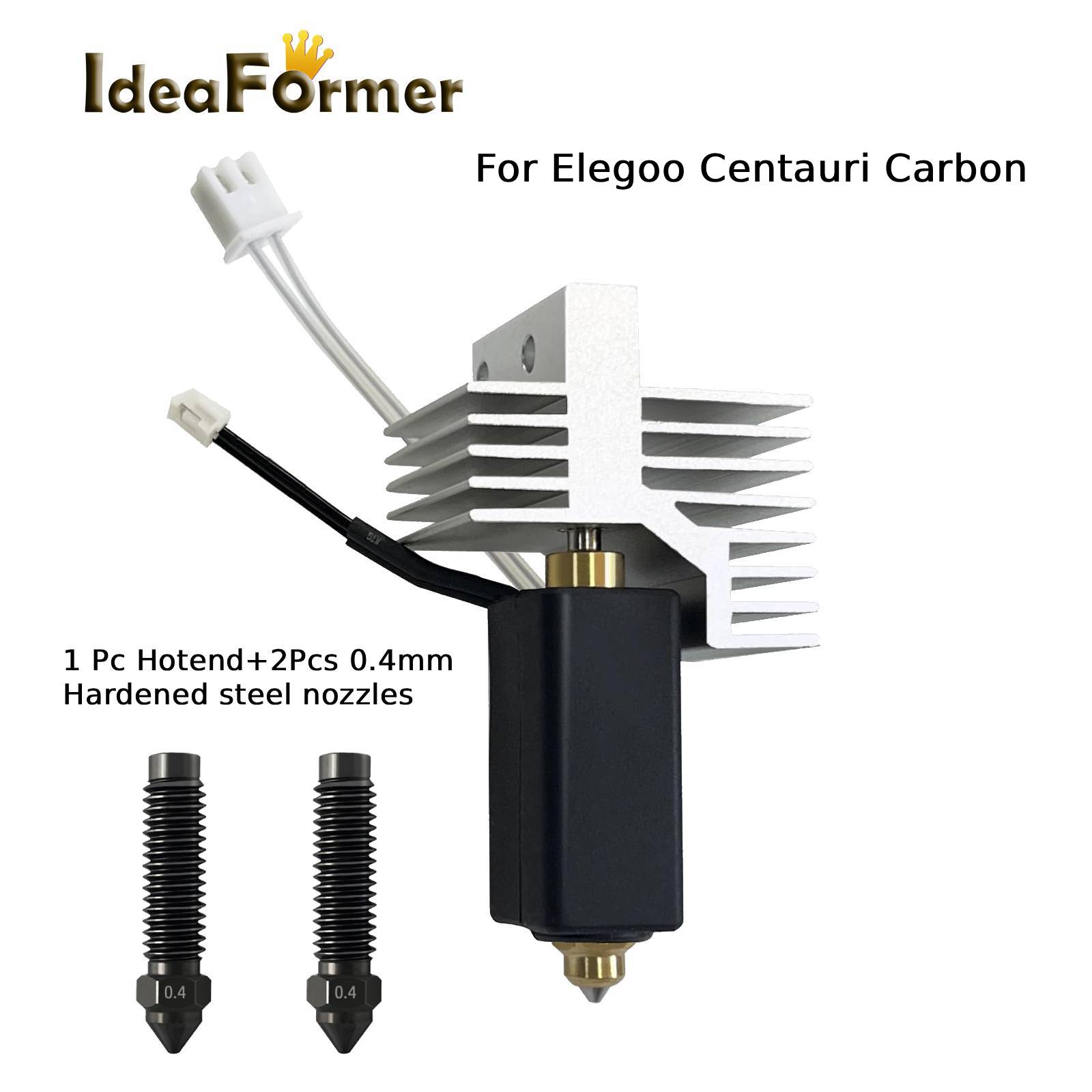 Nozzle 0.4Mm Hardened - Upgrade Ceramic Hotend for Elegoo Centauri