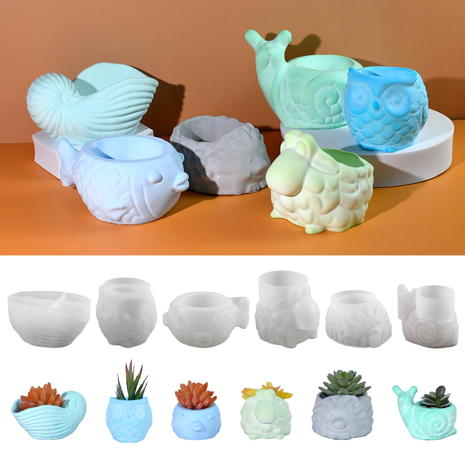 3D Animal Flower Pot Silicone  – 3D Printing Vase recenzja i cena