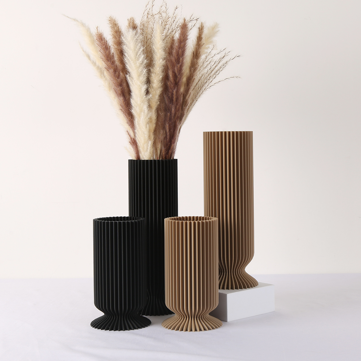 Elegant Black Plastic Vase - B – 3D Printing Vase recenzja i cena