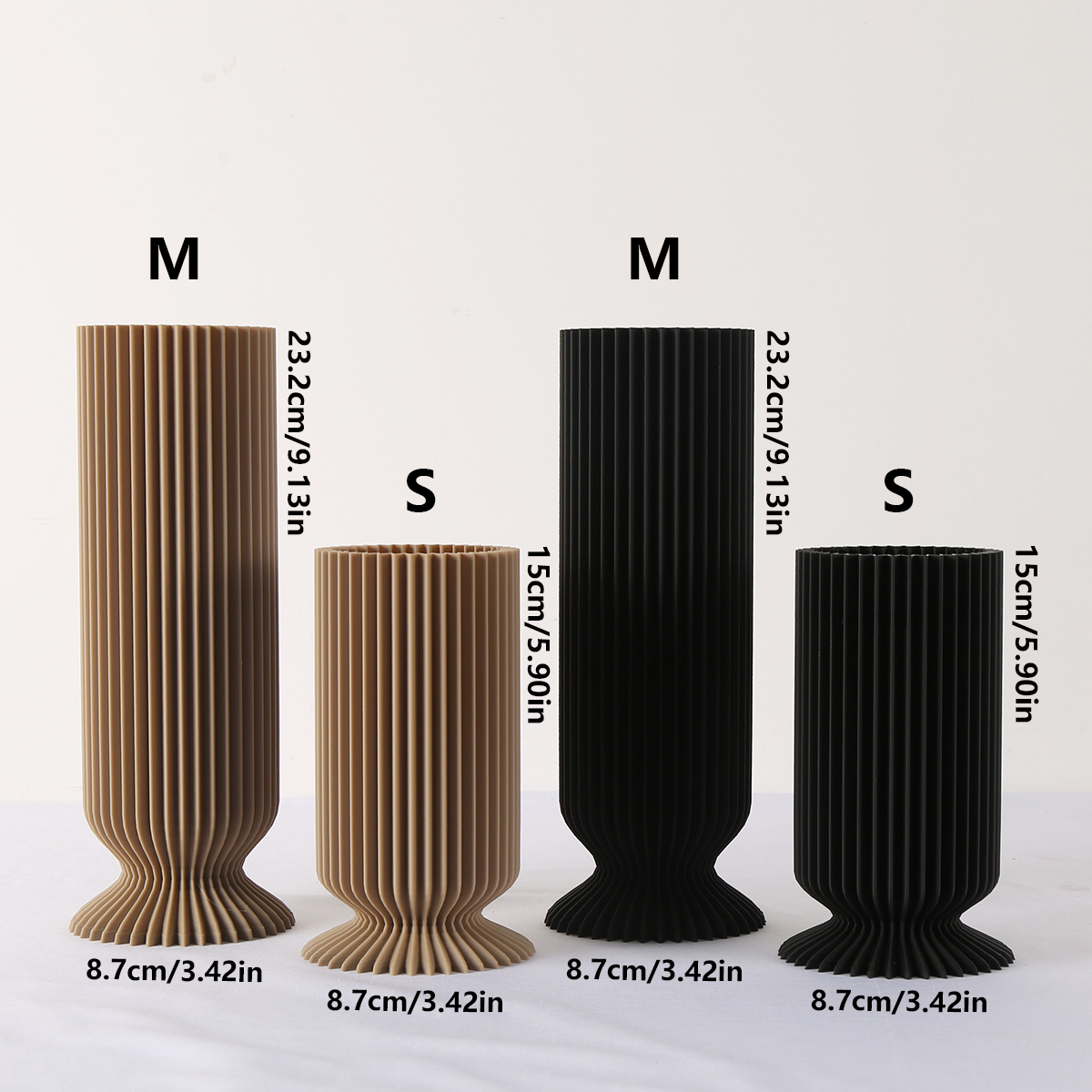 Elegant Black Plastic Vase - B – 3D Printing Vase recenzja i cena