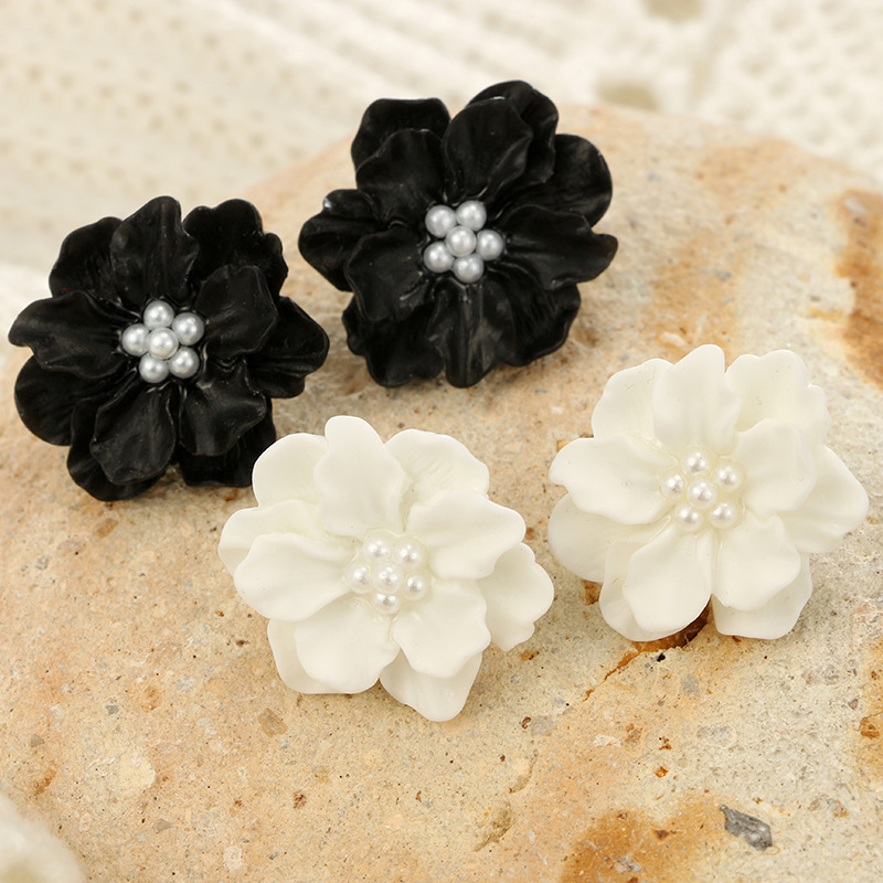 3D Pink White Flower Earrings  – 3D Printing Earrings recenzja i cena
