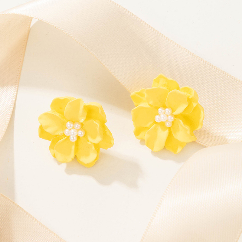 3D Pink White Flower Earrings  – 3D Printing Earrings recenzja i cena