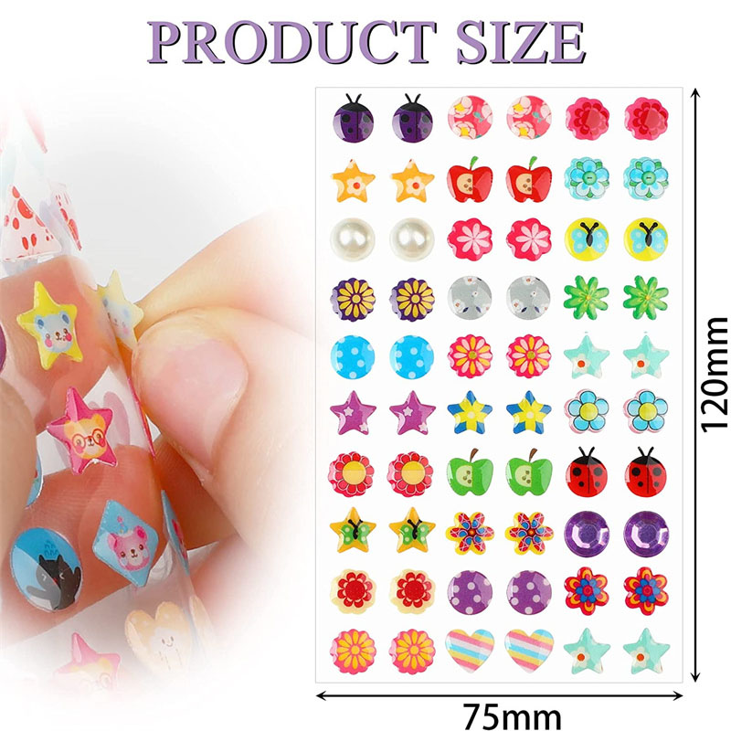 3D Self Adhesive Sticker Earri – 3D Printing Earrings recenzja i cena