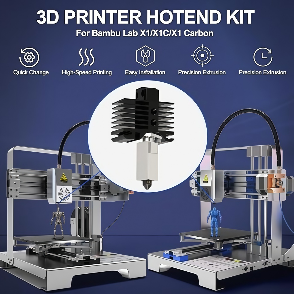 For Bamboo X1/X1C Hotend Kit,H – Nozzle 0.4Mm Hardened recenzja i cena