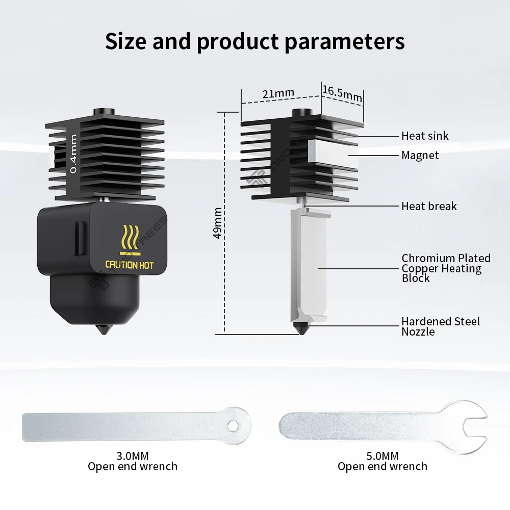 Upgrade Hotend Kit for Bambu L – Nozzle 0.4Mm Hardened recenzja i cena