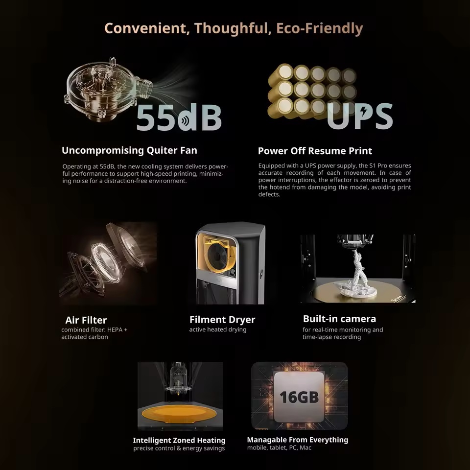 FLSUN S1 Pro 3D Printer Moving – 3D Printing Klipper recenzja i cena