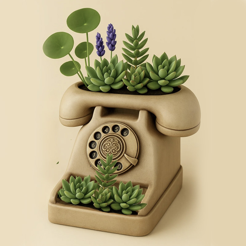 3D Vintage Rotary Telephone Su – 3D Printing Vase recenzja i cena
