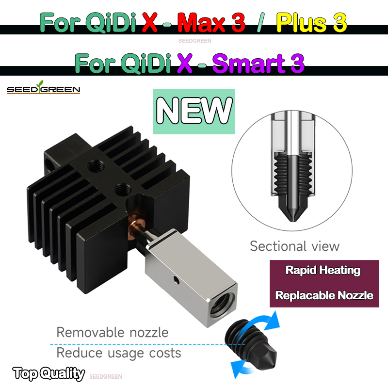 Hotend For Qidi X plus 3 / X m – Nozzle 0.4Mm Hardened recenzja i cena