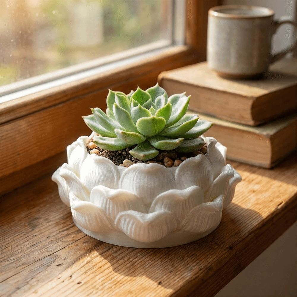 Lotus Shaped Succulent Plant P – Enclosure 3D Printing recenzja i cena