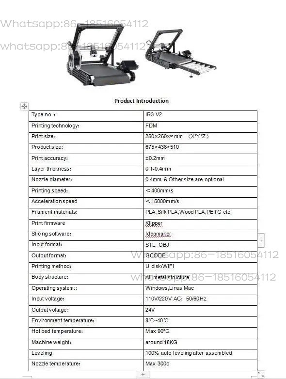 Steel Conveyor Belt 250×250×∞m – 3D Printing Klipper recenzja i cena