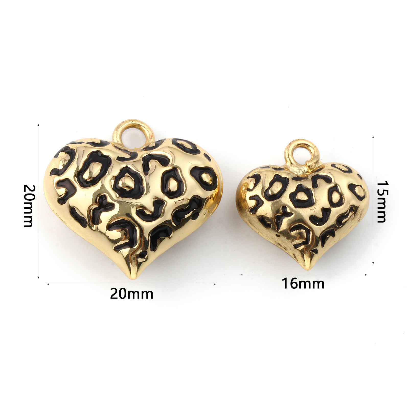 1 Piece Brass 3D Heart Charms  – Enclosure 3D Printing recenzja i cena
