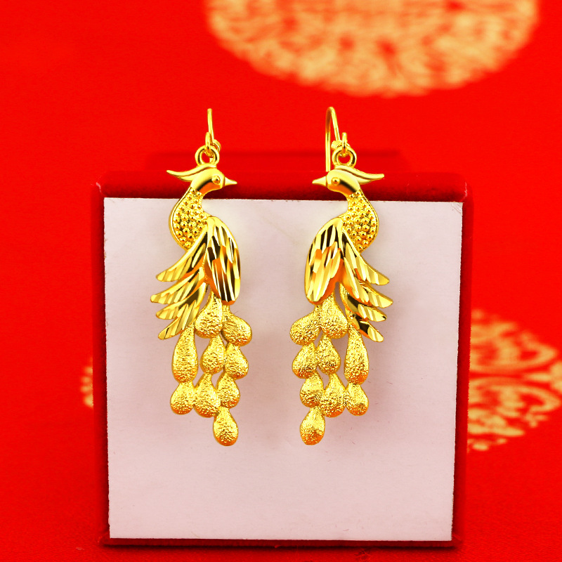 Fashion 14K Yellow Gold Color  – 3D Printing Earrings recenzja i cena