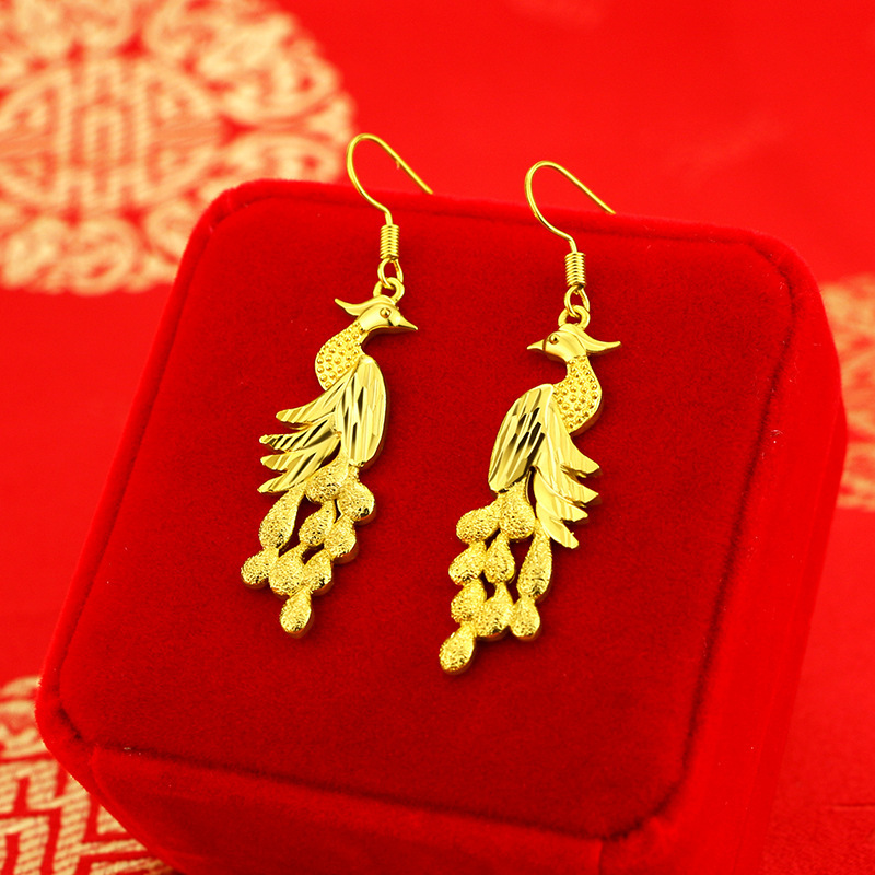 Fashion 14K Yellow Gold Color  – 3D Printing Earrings recenzja i cena