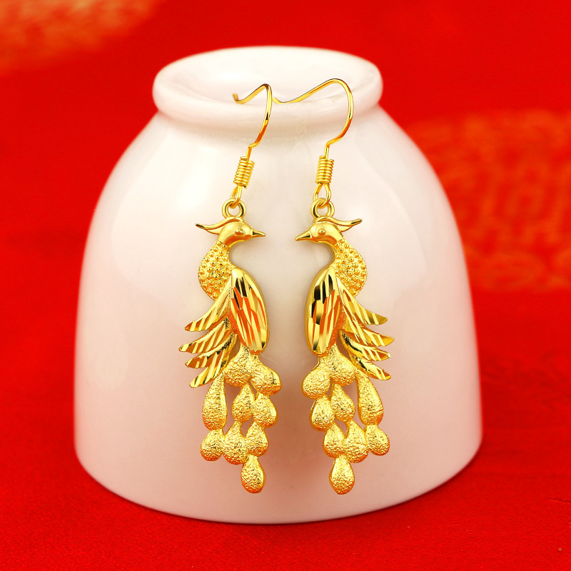 Fashion 14K Yellow Gold Color  – 3D Printing Earrings recenzja i cena