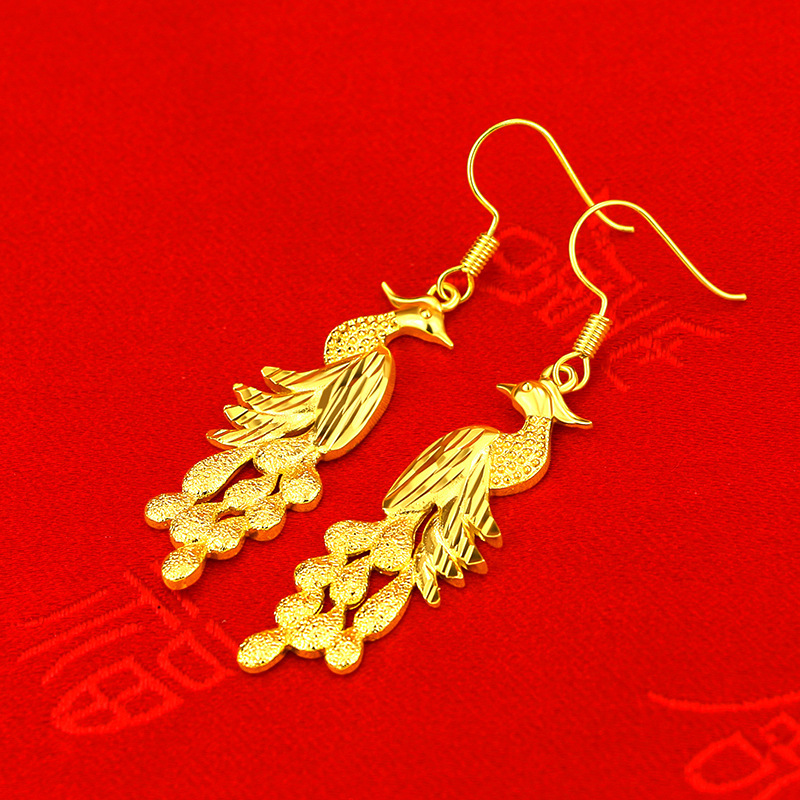 Fashion 14K Yellow Gold Color  – 3D Printing Earrings recenzja i cena