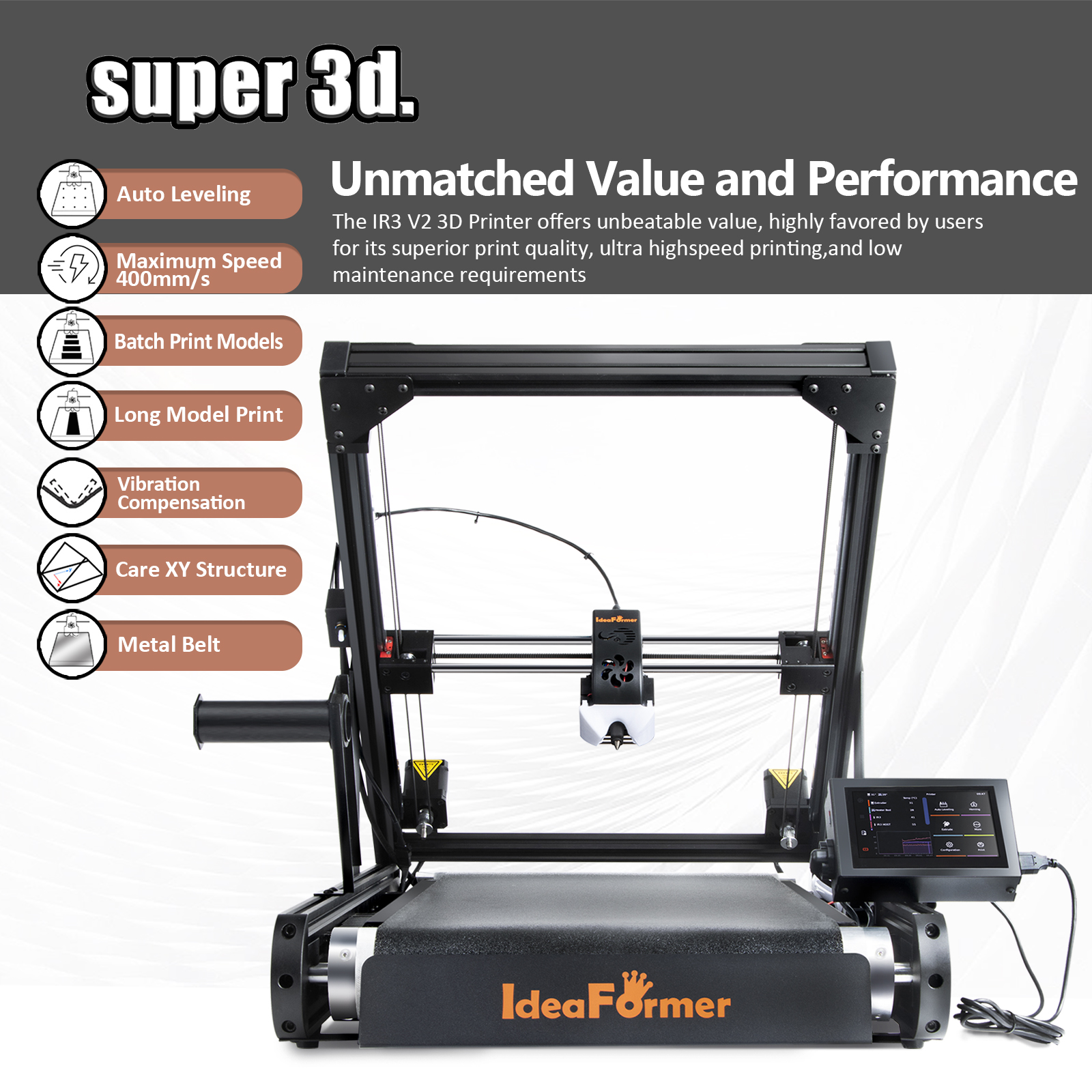 IdeaFormer IR3 V2 FDM 3D Print – 3D Printing Klipper recenzja i cena