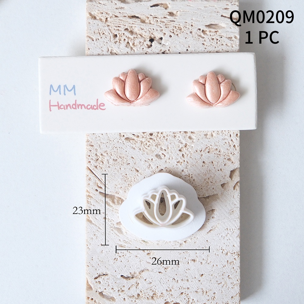1pc Lotus Flower Clay Cutters  – 3D Printing Earrings recenzja i cena