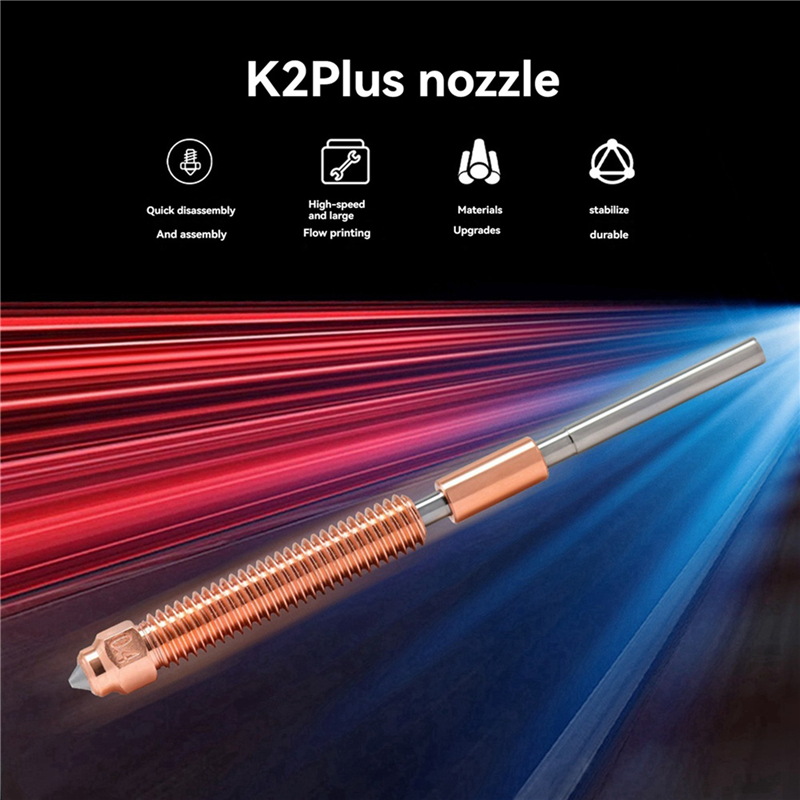 AS59 -4X For Creality K2 Plus  – Nozzle 0.4Mm Hardened recenzja i cena