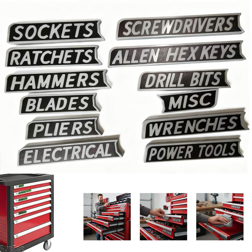 12 Pack Magnetic Toolbox Label – Enclosure 3D Printing recenzja i cena