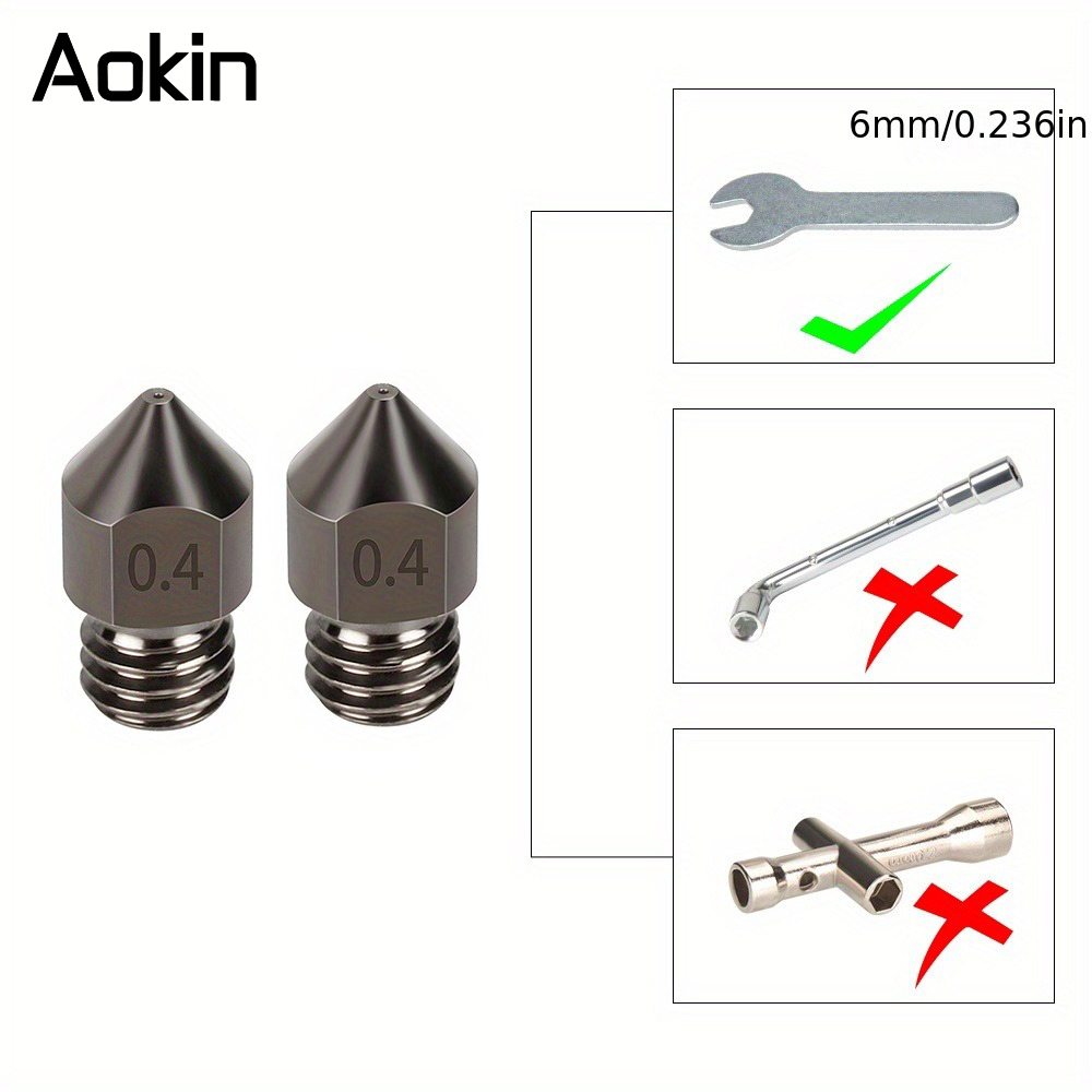 1/5/10PCS MK8 Nozzle Upgrade H – Nozzle 0.4Mm Hardened recenzja i cena