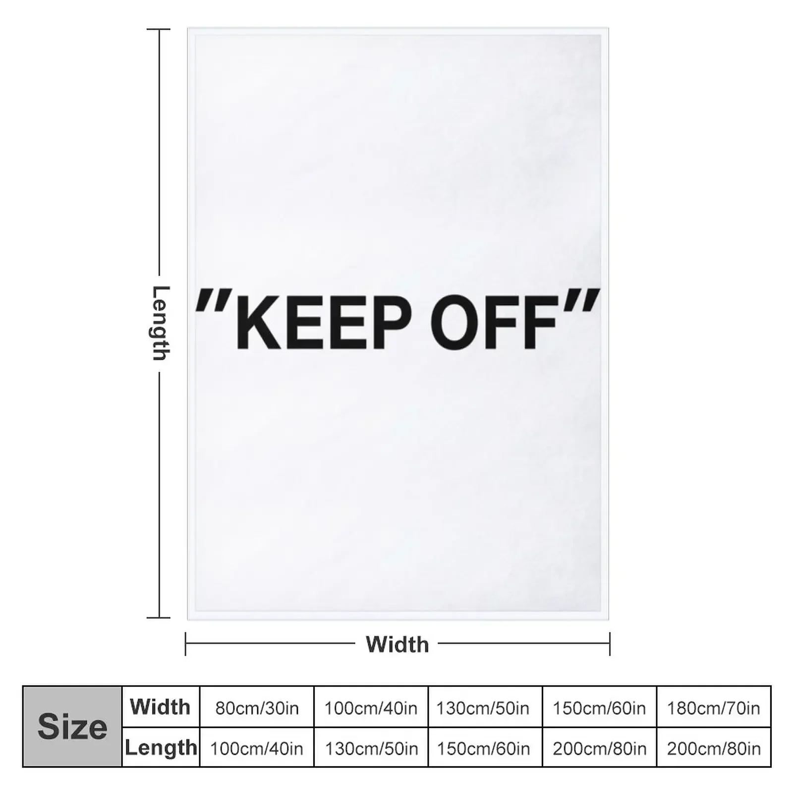 KEEP OFF Quotation Throw Blank – 3D Printing Quotation recenzja i cena