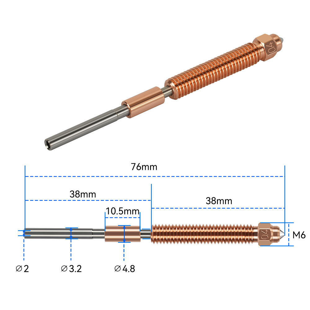 Unicorn Hardened Steel Nozzle  – Nozzle 0.4Mm Hardened recenzja i cena