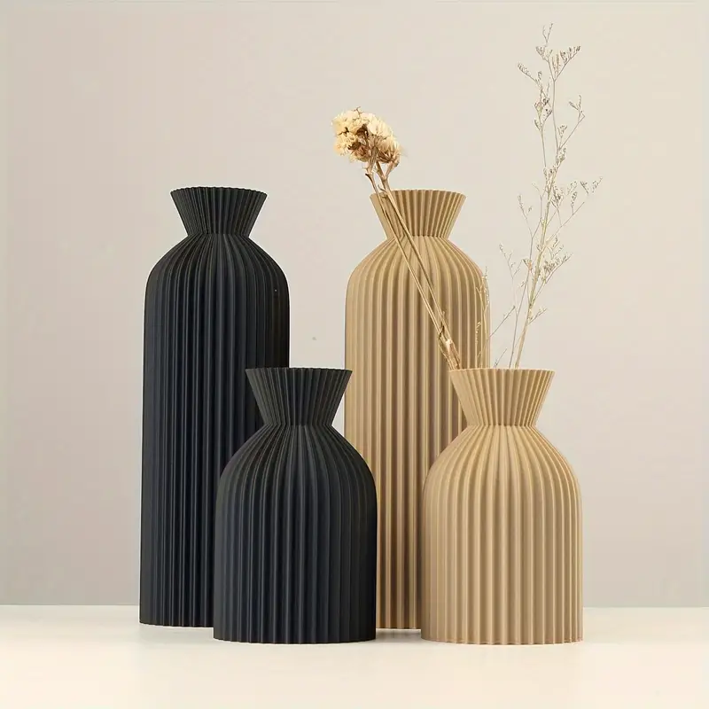 Elegant Black Plastic Vase - B – 3D Printing Vase recenzja i cena