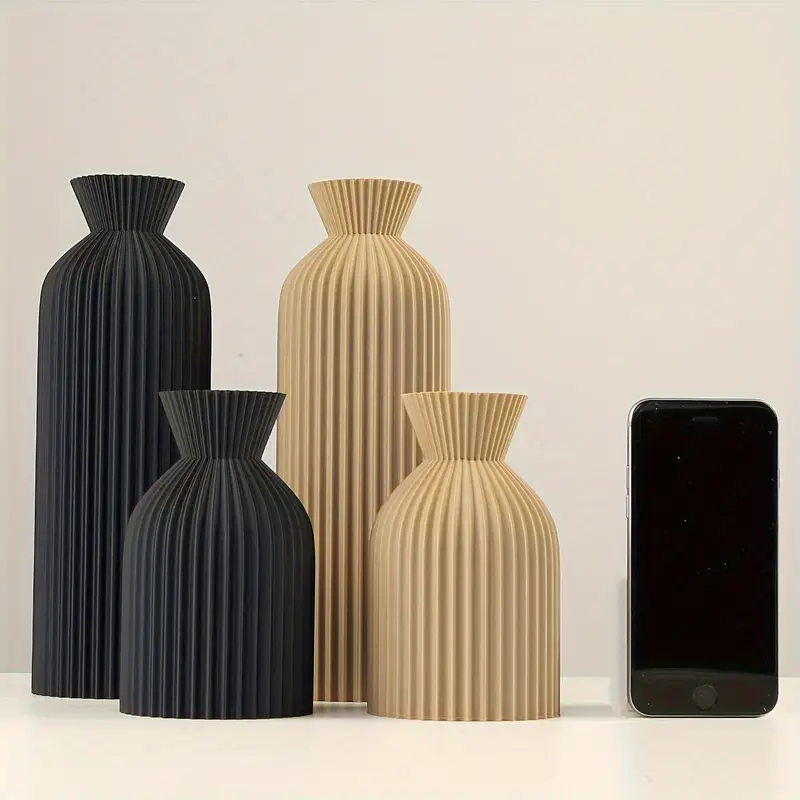 Elegant Black Plastic Vase - B – 3D Printing Vase recenzja i cena