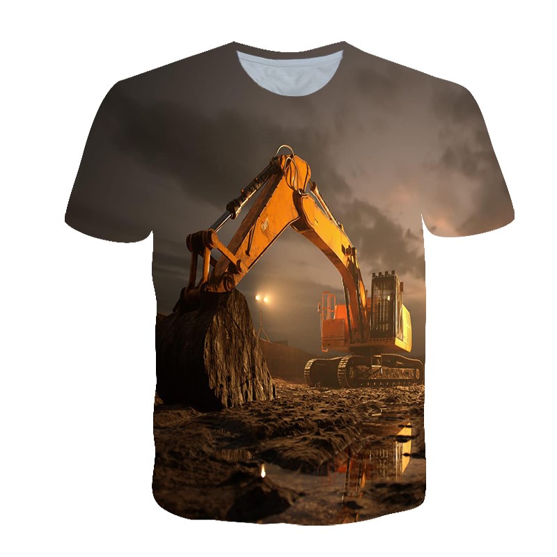 Summer Personalized T-shirt Me – 3D Printing Excavator recenzja i cena