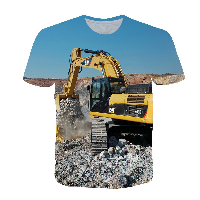 Summer Personalized T-shirt Me – 3D Printing Excavator recenzja i cena