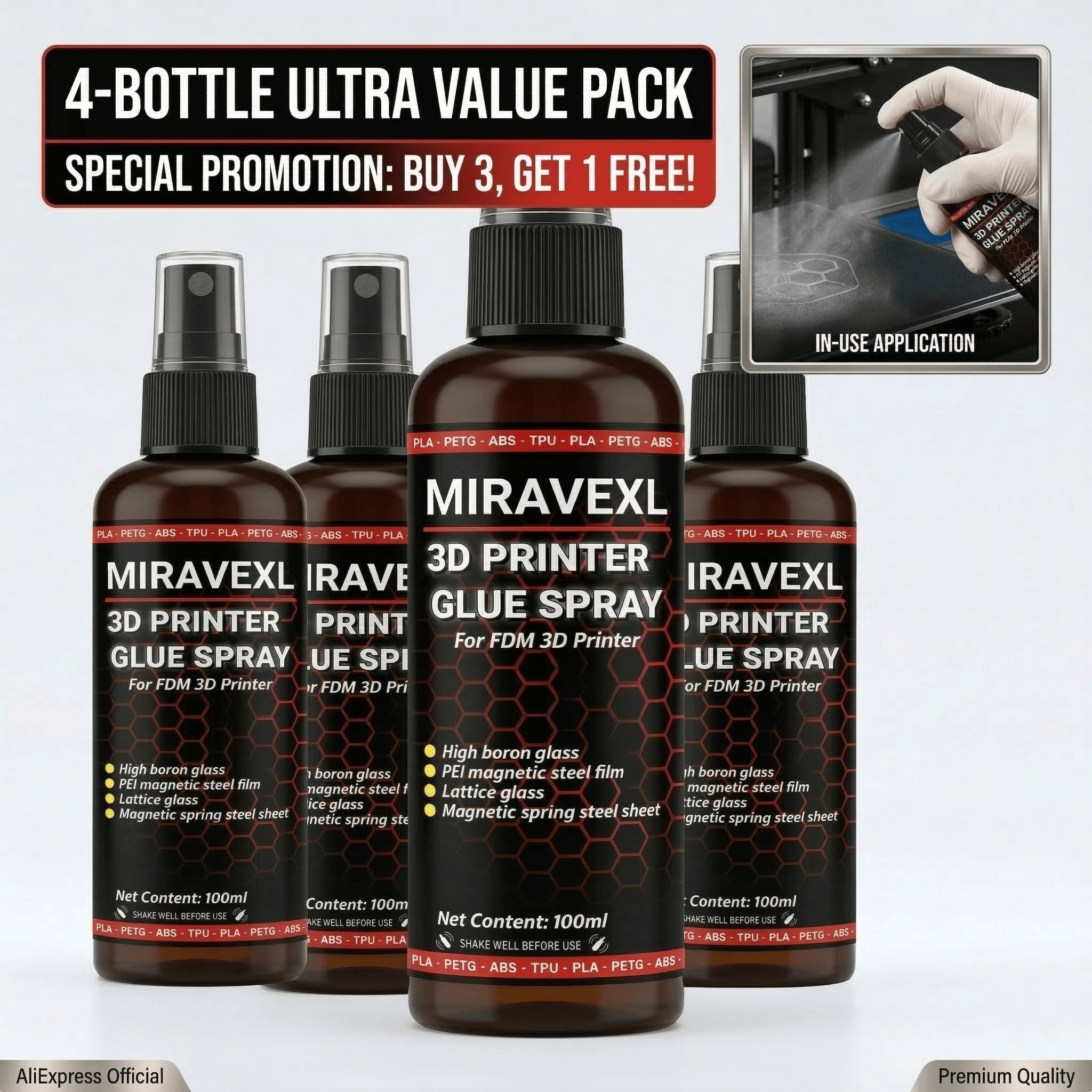 3D Printer Bed Adhesive Spray  – 3D Printing Glue Stick recenzja i cena