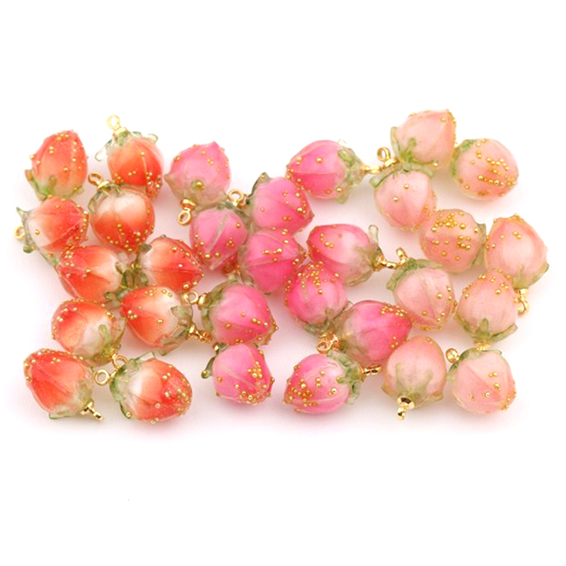 3D Strawberry Fruit Resin Char – 3D Printing Earrings recenzja i cena