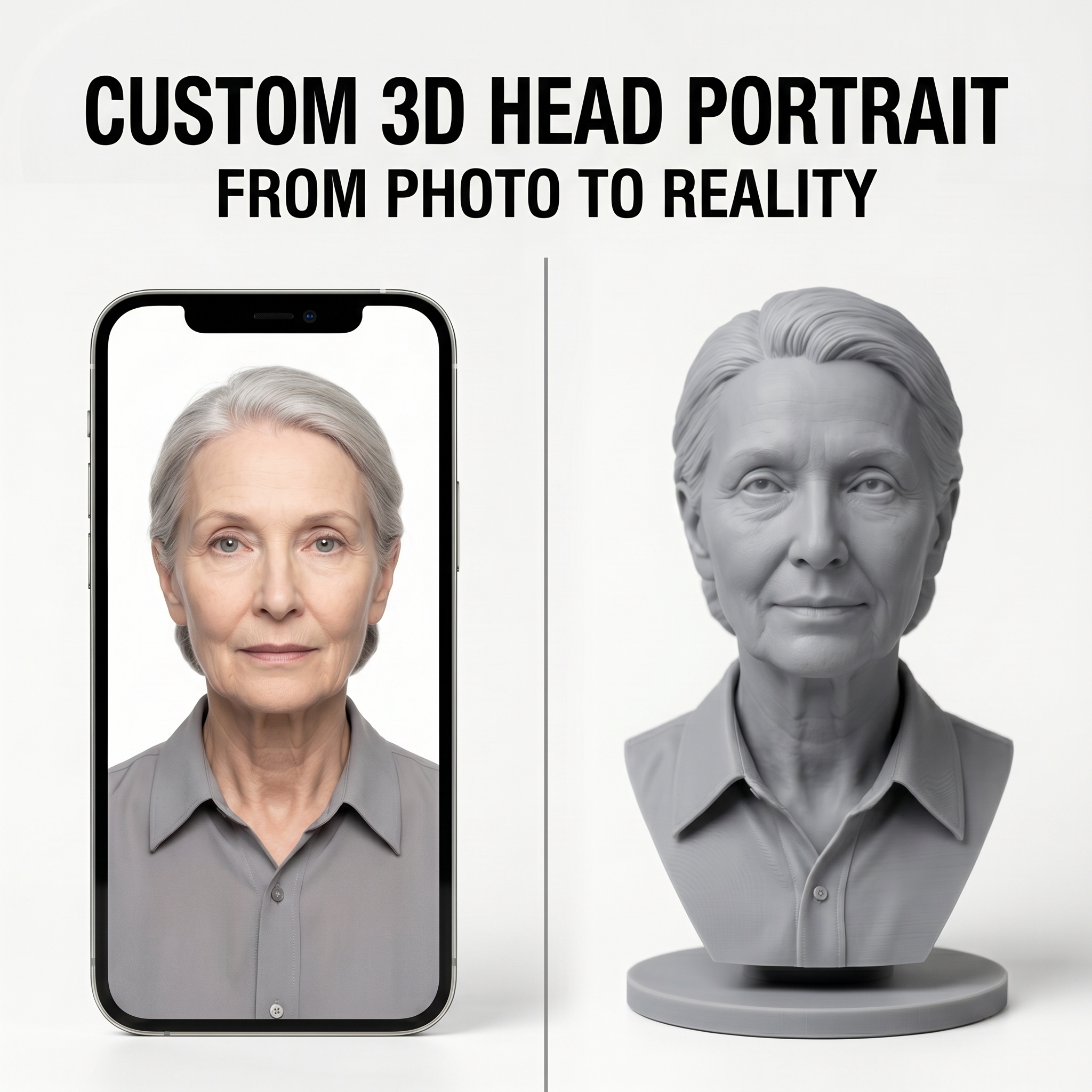 Custom 3D Bust Figurine, Perso – 3D Printing And Additive Manufacturing recenzja i cena