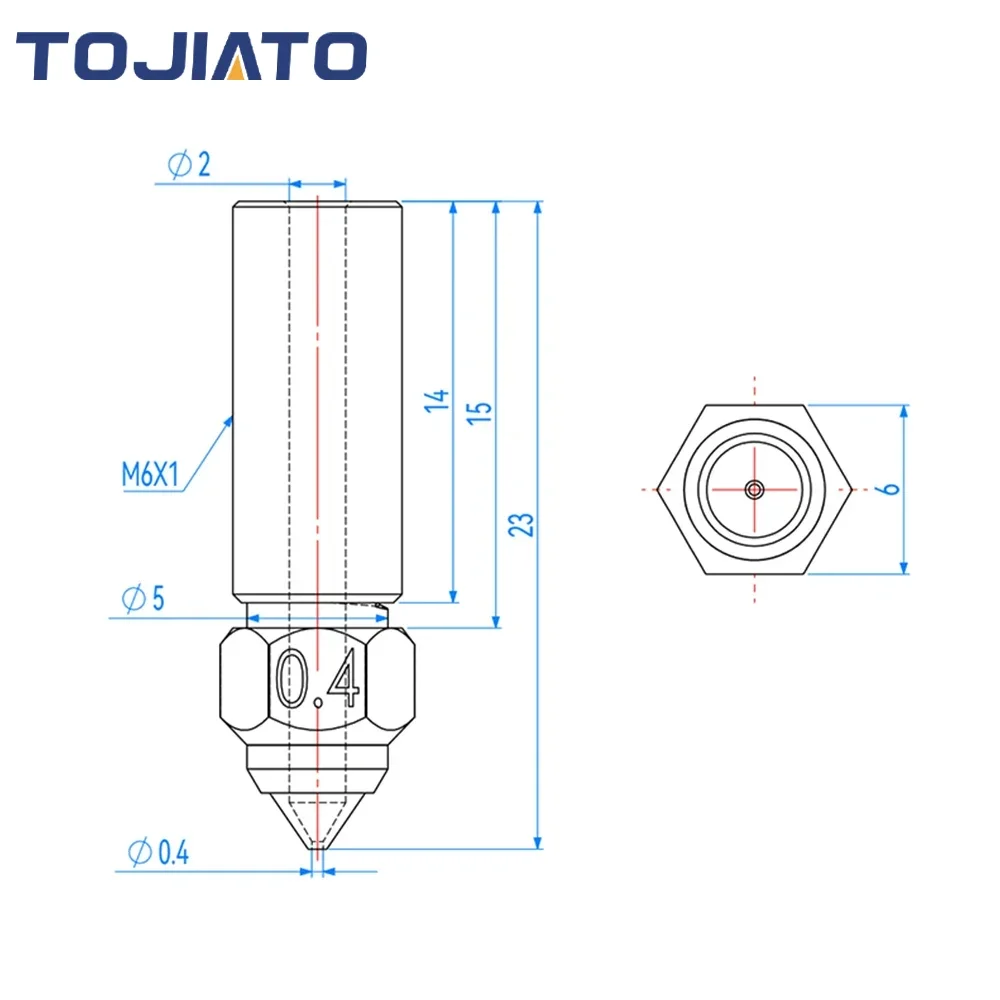High-speed Volcano Nozzle Bras – Nozzle 0.4Mm Hardened recenzja i cena