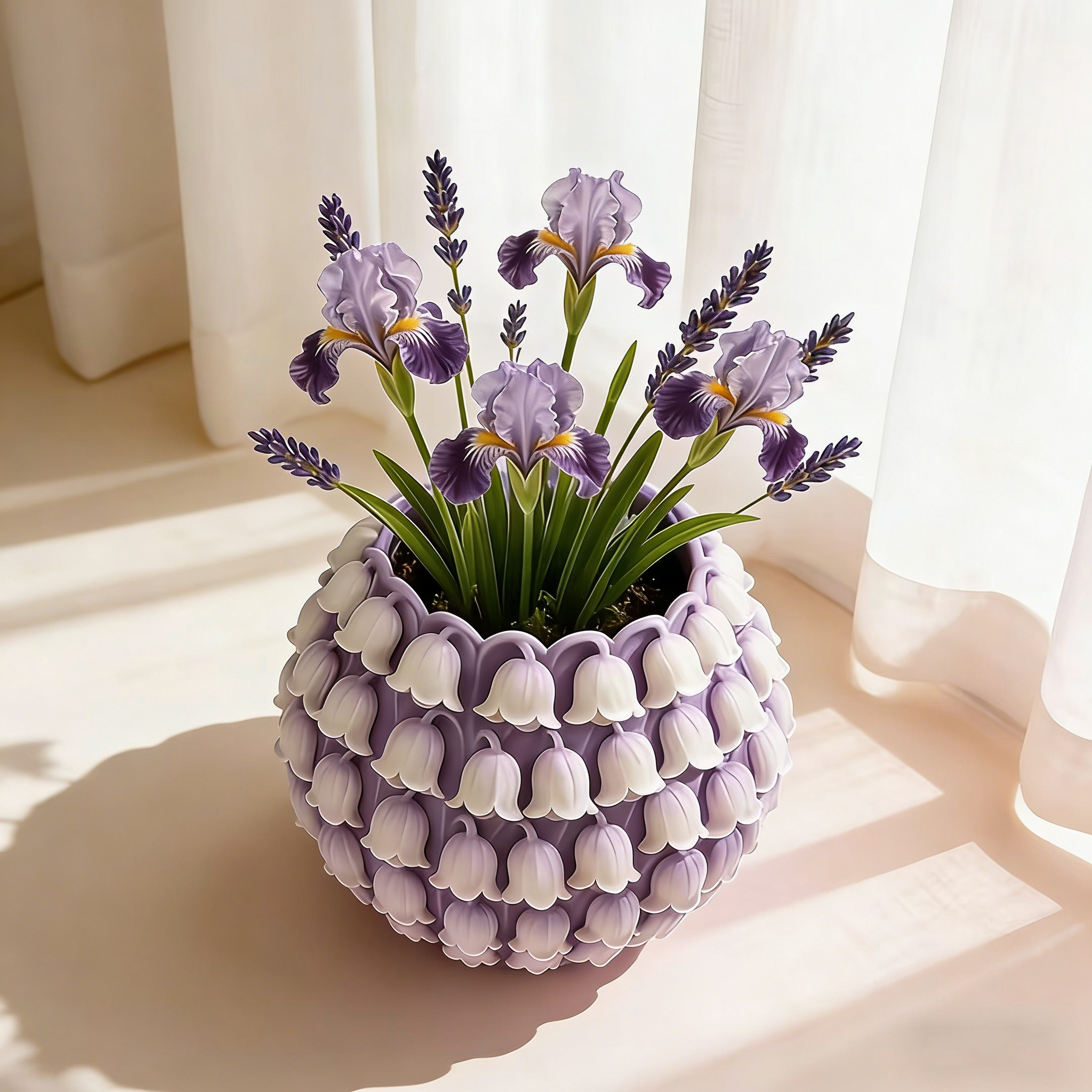 3D Textured Flower Pot Silicon – 3D Printing Vase recenzja i cena